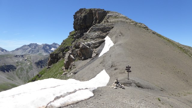 Du Col de Cime Plate, vers la Cime de la Plate