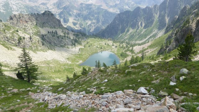 Au-dessus du Lago dell'Aver Sottano