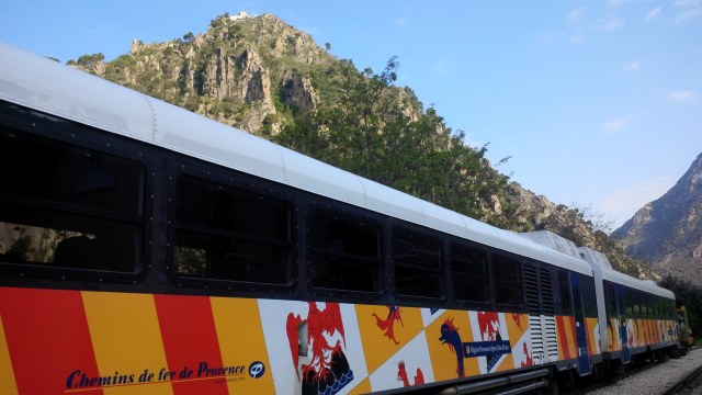 Le train en gare de Plan-du-Var