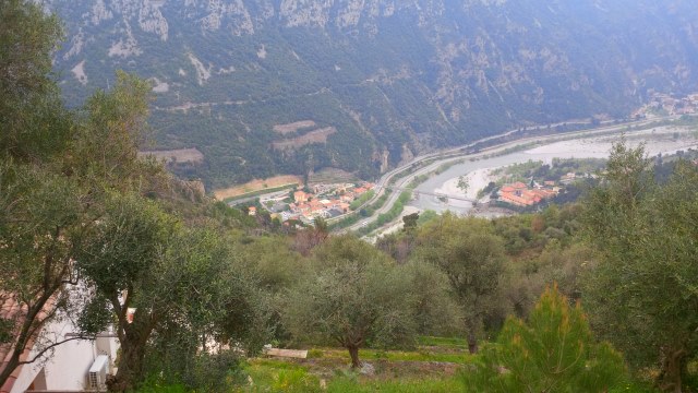 A Bonson, au début de la descente sur Plan-du-Var