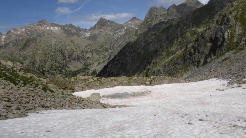 Lac de l'Agnellière sous la neige