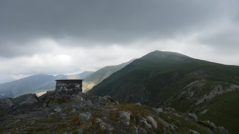 Au sommet du Baus de la Frema, sous les nuages