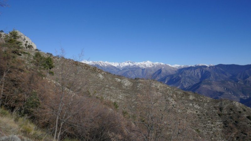 Vue sur les sommets de la Vésubie