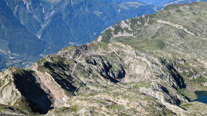 Du Brévent, le sentier vers Bellachat