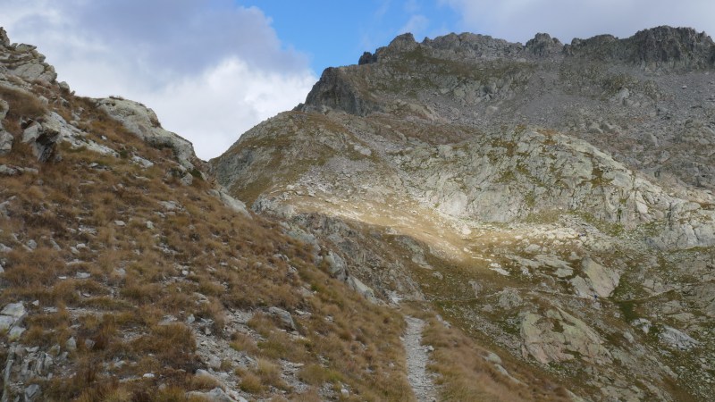 Départ du Pas des Ladres vers le Cime de l'Agnellière