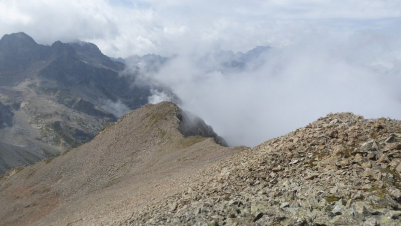 La crête de la Cime Ouest à la Cime Est