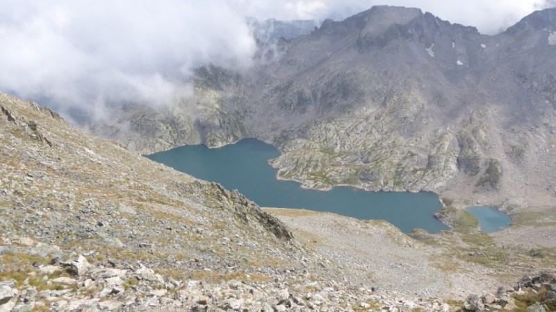 Lac de l'Agnel vu de la Cime de l'Agnel