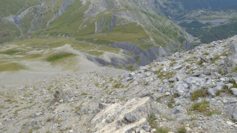 La descente vers le Col de Pal