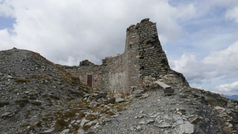 Arrivée au fortin de la Cime de Pelousette