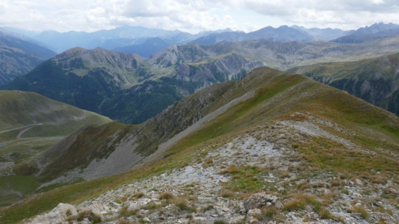 La crête que nous tenterons de descendre