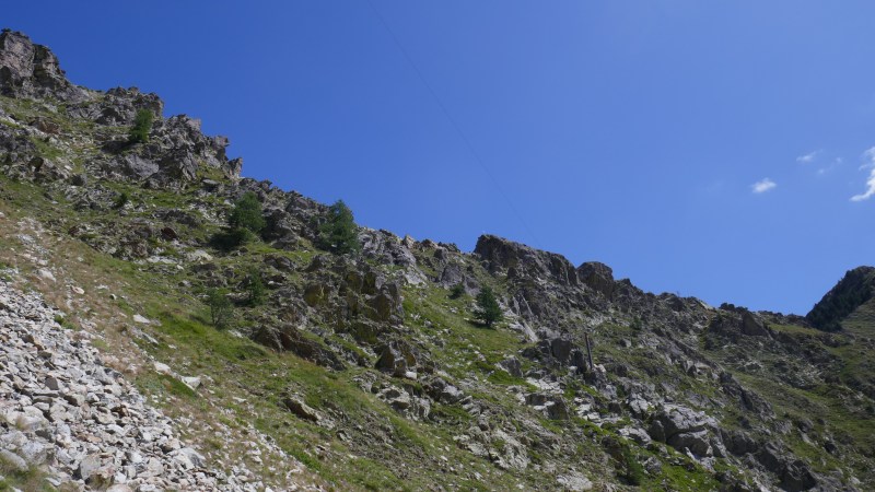 Arrivée sous le Pas de Sainte-Anne