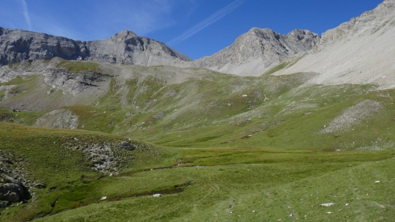 Le Petit Col de Talon, juste au-dessus de la trace herbeuse