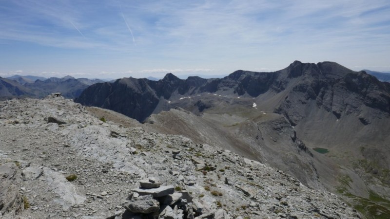 Du Cimet vers le Trou de l'Aigle et le Mont Pelat