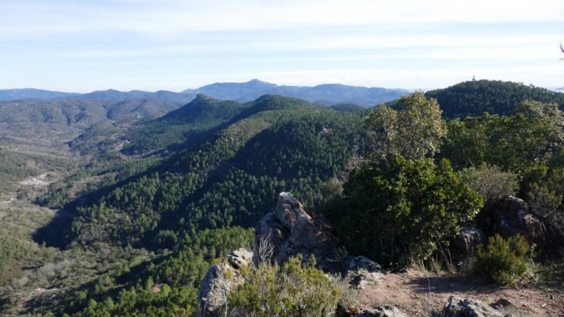 Vue vers le Pic de la Gardiette et l'Estérel