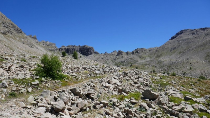 En arrivant vers le Col de la Roche Trouée