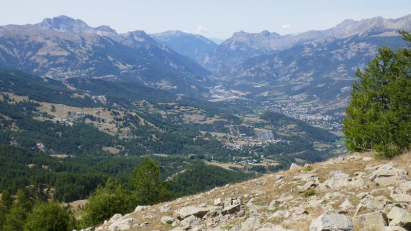 Vue sur Barcelonnette et la Petite Séolane