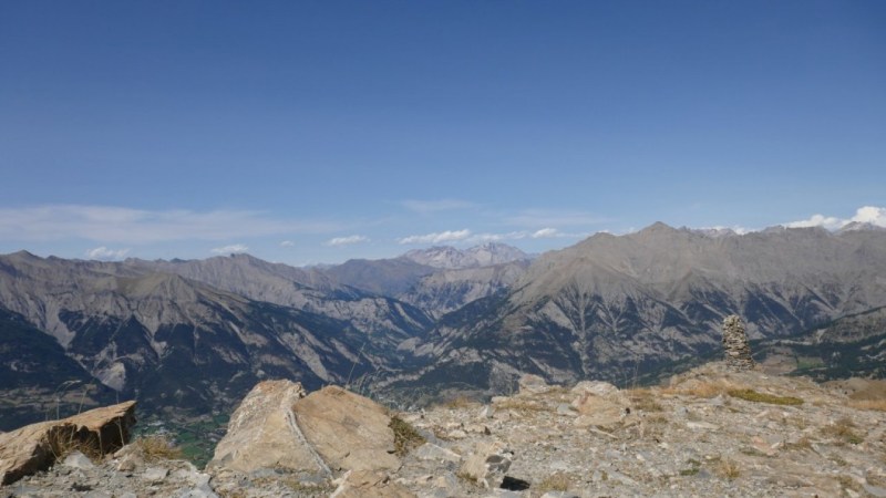 Vue vers le Col de Vars et la Mortice