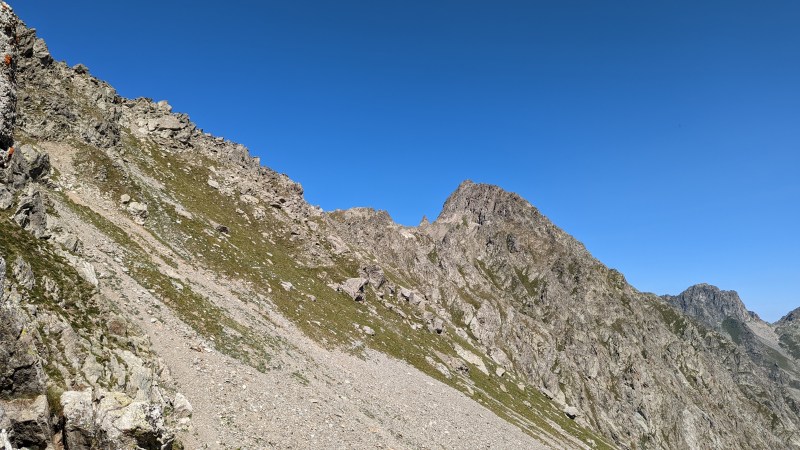 Du Col de Fenestre vers Bochetta Forno