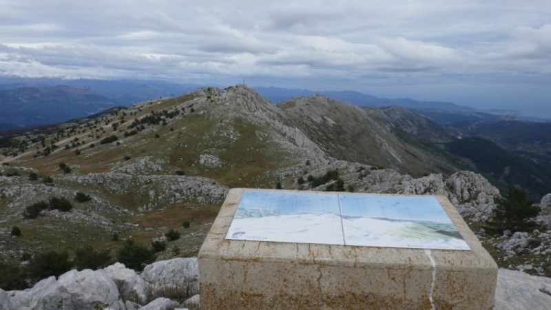 Table d'orientation sur le Cheiron