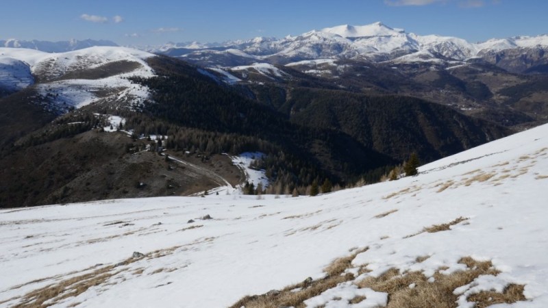 En descendant à la Baisse de Tavanière