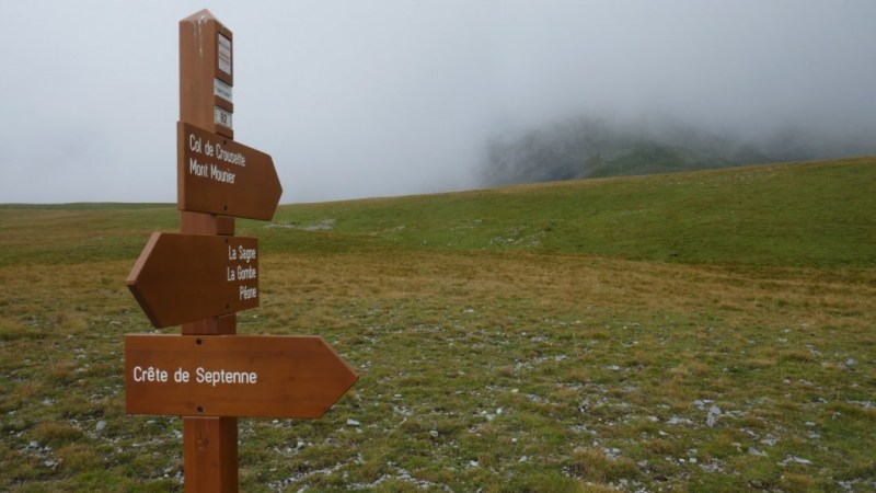 Balise 92 sous la Montagne de l'Estrop