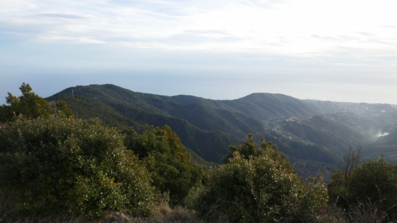 La crête du Monte Carparo jusqu'au Monte Nero