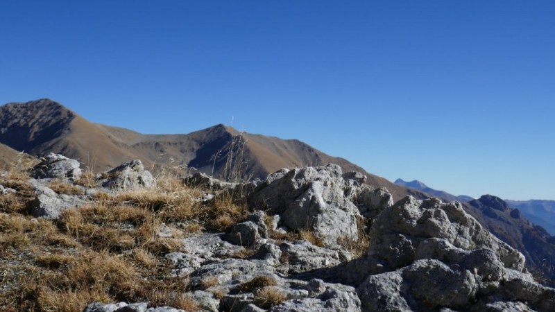 Vue sur le Mont Pépoiri et le Mont Pétoumier