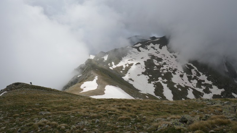 Dans la dernière montée au Mont Pépoiri