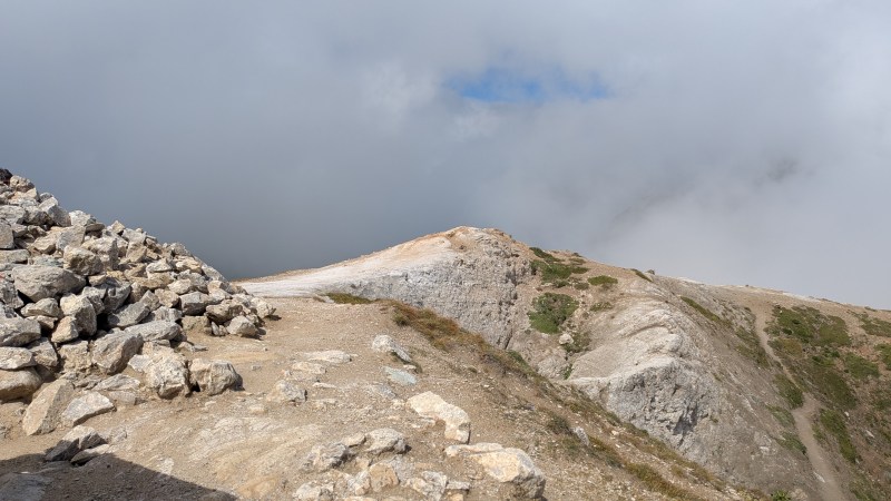 La crête blanche du Petit Mont Blanc