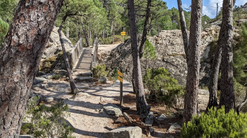 Le petit pont, juste après le départ