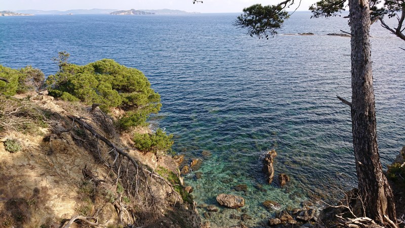 De la Pointe du Rabat, vers l'Ile de Porquerolles