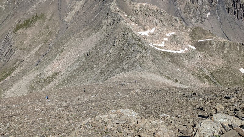 Montée au-dessus du Col de Freissinières