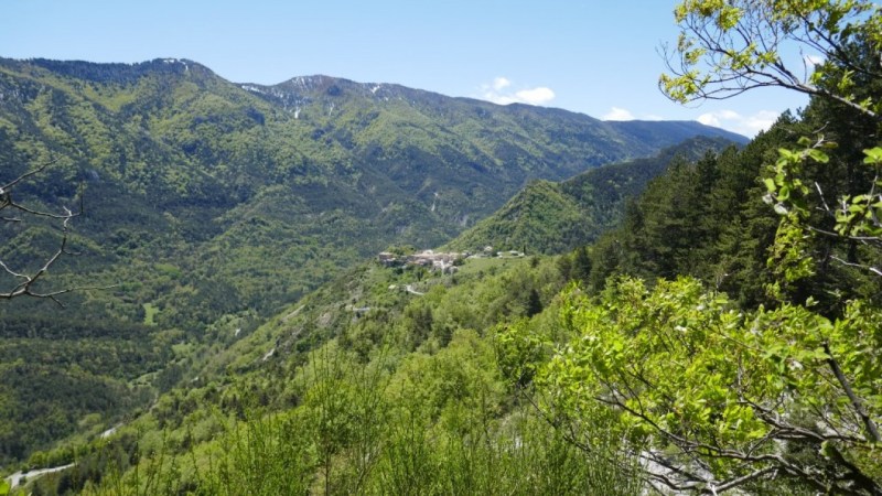 Vers le Mas et la Montagne de Thorenc