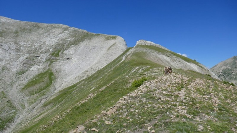 En arrivant sur la brèche dans la Crête de Valdemars