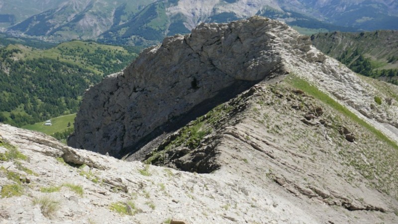 Au-dessus de la brèche dans la Crête de Valdemars