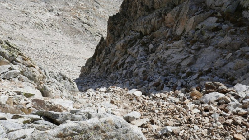 Le couloir à gravir