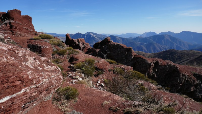 Pélites rouges des Gorges du Cians