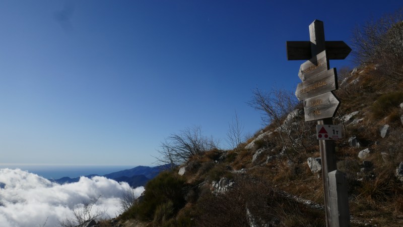 Arrivée sur l'Alta Via dei Monti Liguri