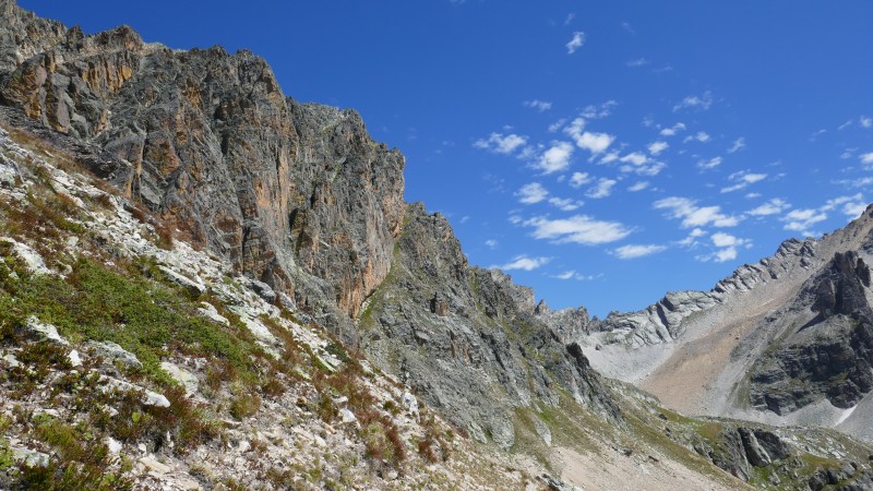 Sur le sentier du Col des Béraudes