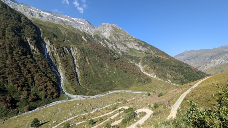 Les lacets de la piste