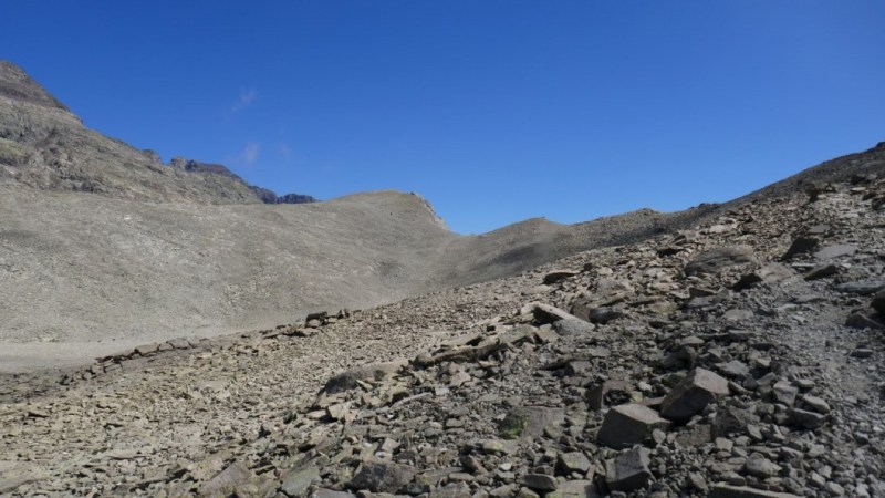 La montée au-dessus du Col de la Pisse